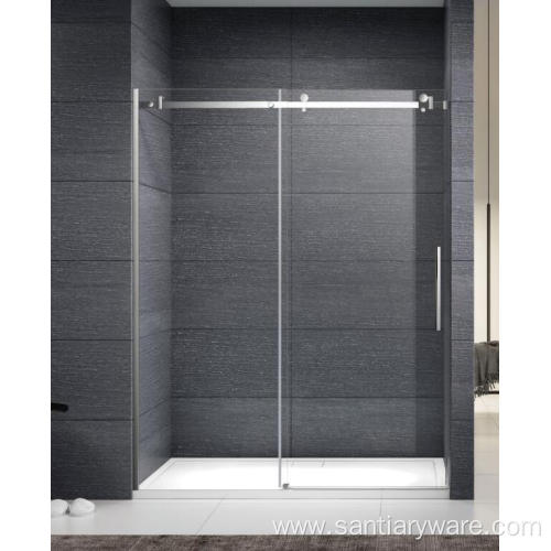 frameless single sliding door